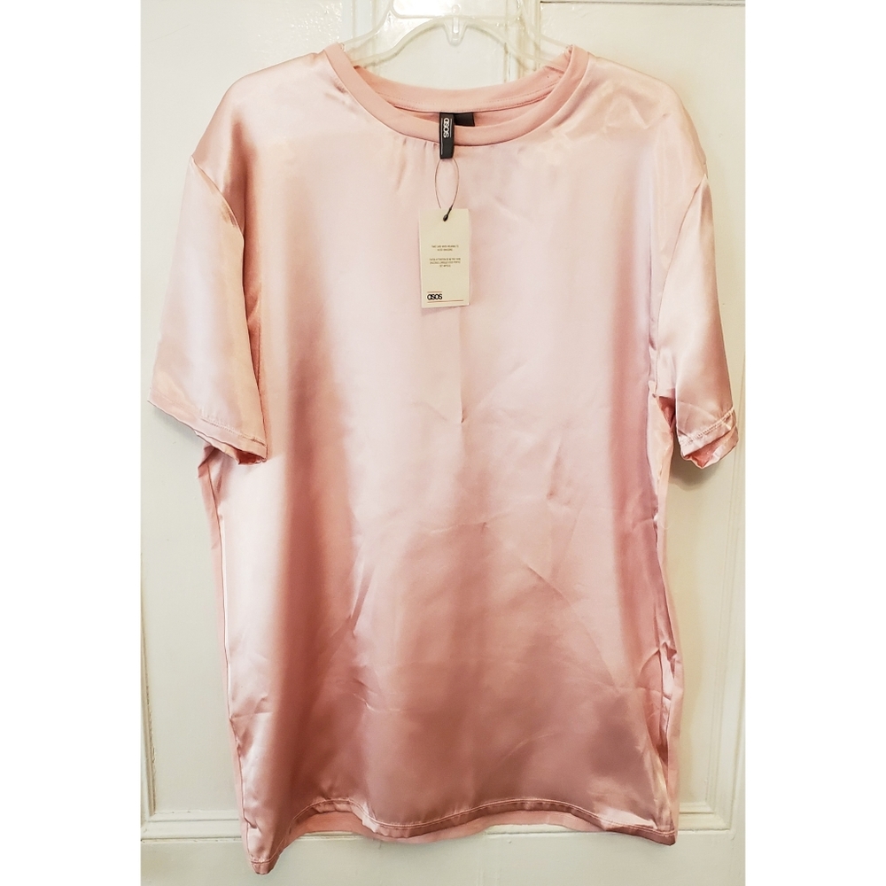 ASOS 2-toned rose gold oversized shirt
